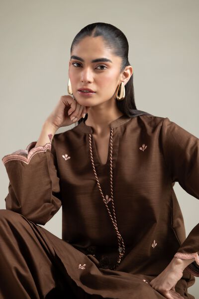 Embroidered | Textured Cotton | Kurta | AED 150.00