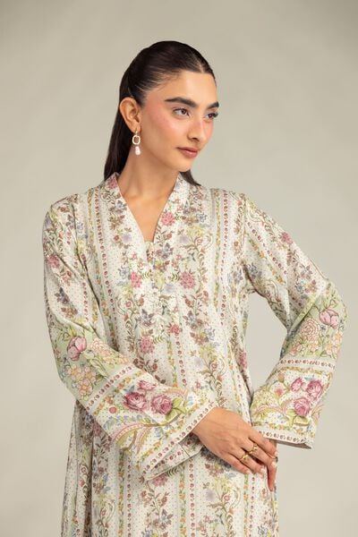 Printed | Raw Silk | Kurta | AED 180.00