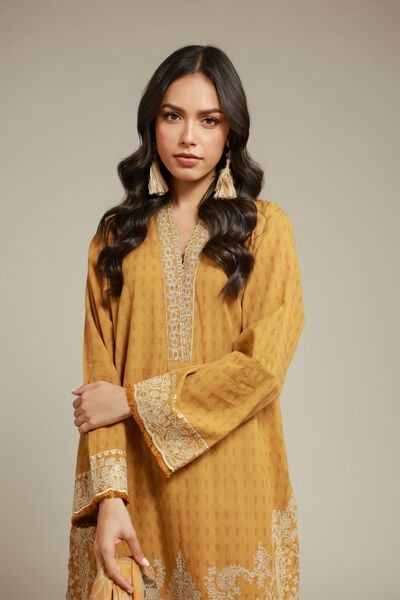 Embroidered | Dobby | Tailored 3-Piece Set | AED 350.00