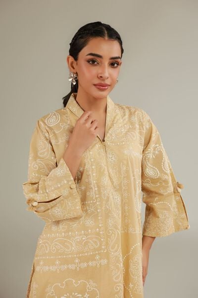 Cambric | Band Collar Kurta | AED 130.00