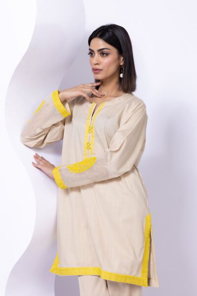 Embroidered | Crosshatch Poplin | Kurta | AED 84.00