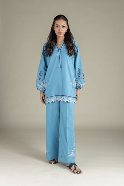 Embroidered | Heavy Textured Cotton | Pants | AED 18.00