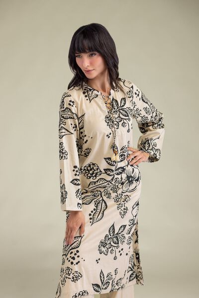Printed | Cambric | Floral Cambric Kurta | AED 100.00