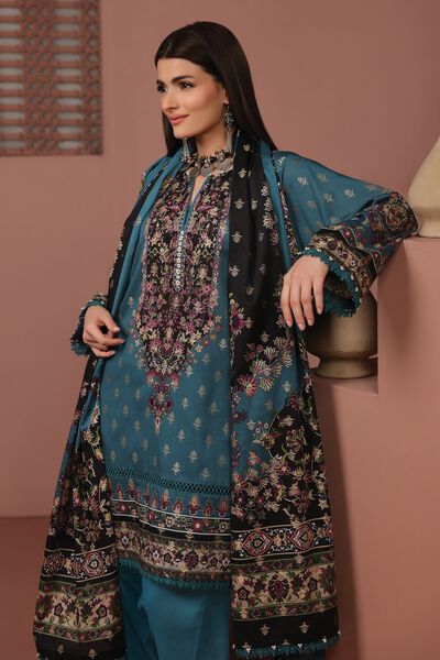 Composed Polyester Brosha Jacquard | Printed | Tailored 3 Piece | AED 160.00