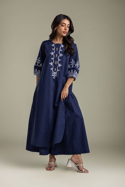 Embroidered | Heavy Textured Cotton | Pants | AED 130.00