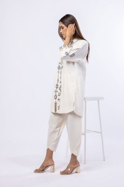 Dyed | Crosshatch Poplin | Pants | AED 60.00