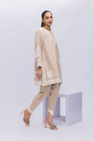 Embroidered | Crosshatch Raw Silk | Shalwar | AED 46.00
