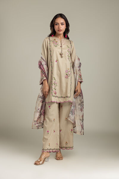 Embroidered | Textured Cotton | Kurta | AED 230.00