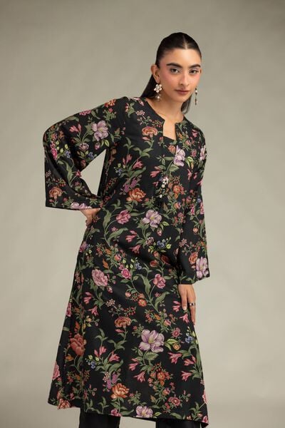 Printed | Raw Silk | Kurta | AED 180.00