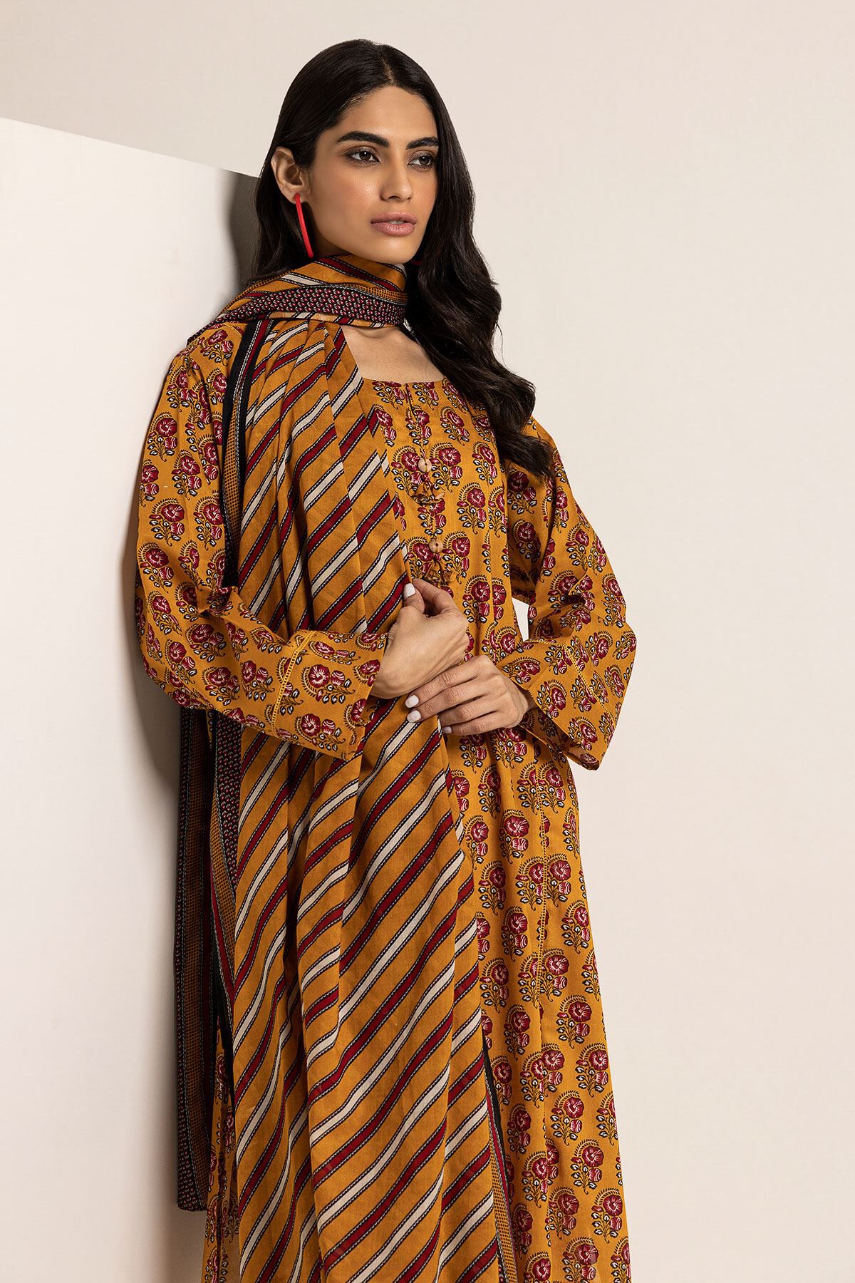 Buy Fabrics 2 Piece Top Dupatta 21.00 AED 1001777525