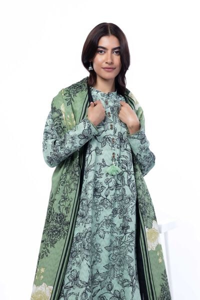 Printed | Light Khaddar | Tailored 3 Piece | AED 180.00