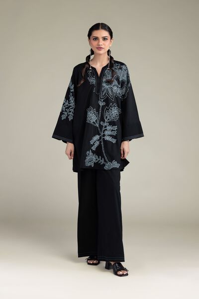 Dyed | Cambric | Cambric Solid Pants | AED 130.00