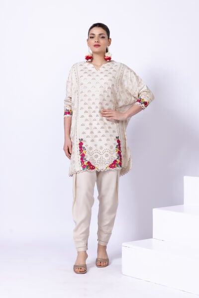Embroidered | Viscose Oak Silk | Kurta | AED 102.00