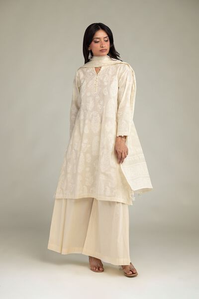 Cambric | Cambric Floral Kurta | AED 180.00