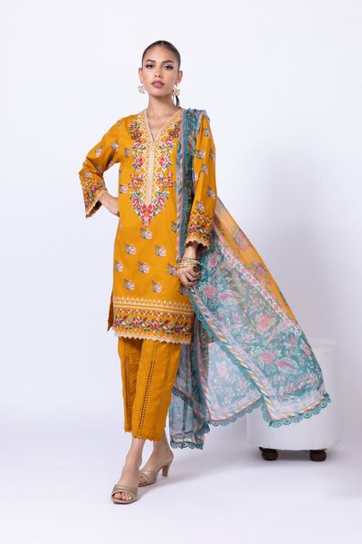 Embroidered | Cambric | Kurta | AED 78.00