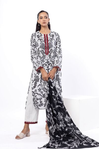 Embroidered | Cotton | Tailored 3 Piece | AED 180.00
