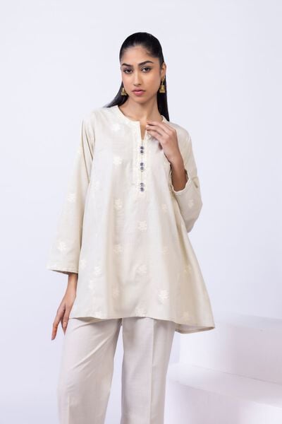 Embroidered | Crosshatch Poplin | Kurta | AED 60.00