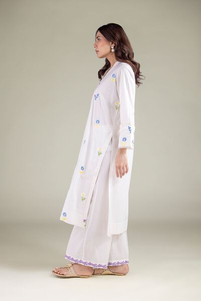 Embroidered | Cambric | Pants | AED 80.00