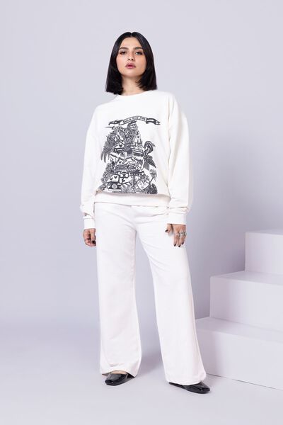 Printed | Lycra Terry | Sweatshirt | AED 24.00