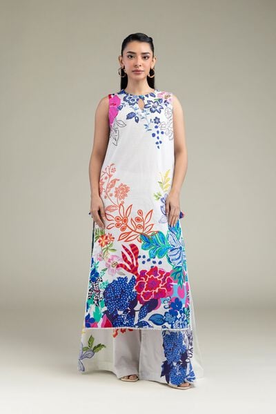 Printed | Cotton Dobby | Summer Floral Pants | AED 130.00
