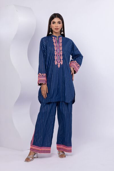 Embroidered | Lurex Stripes | Kurta | AED 48.00