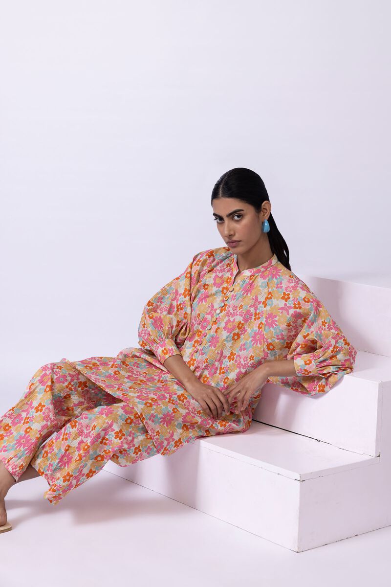 Printed | Ripple Crinkle | Kurta | AED 50.00