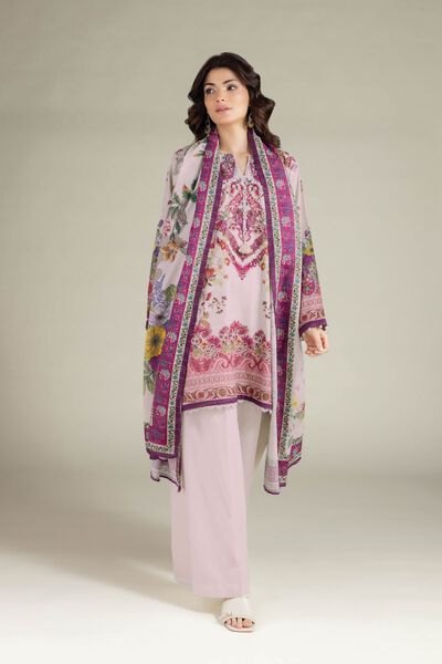 Printed | Mesuri Dobby | Tailored 3 Piece | AED 250.00