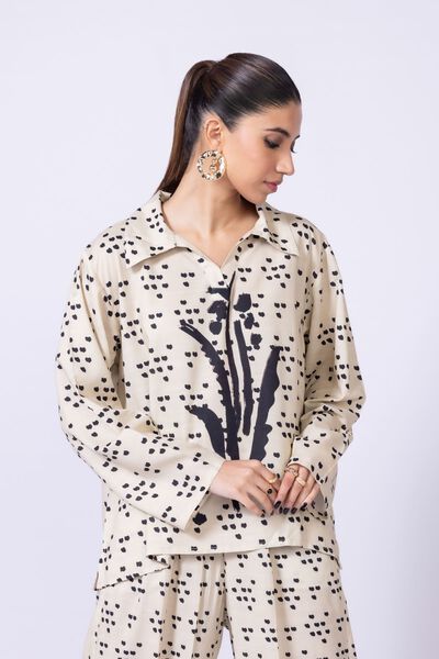 Printed | Dull Raw Silk | Blouse | AED 42.00