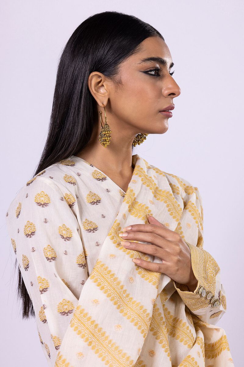 Dyed | Cotton Brosha Jacquard | Fabrics 3 Piece | null