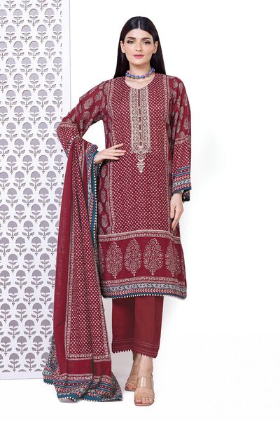 Light Khaddar | Embroidered | Fabrics 3 Piece | AED 140.00