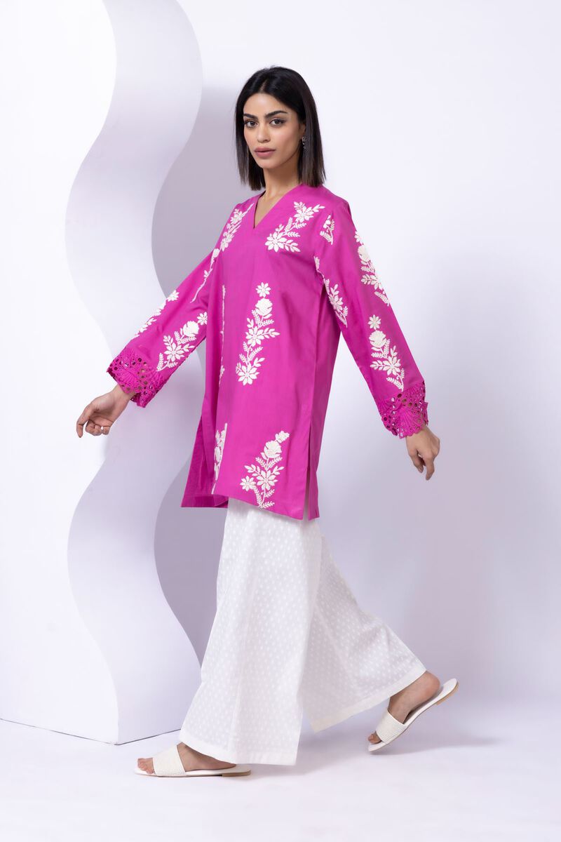 Embroidered | Crosshatch Poplin | Kurta | null