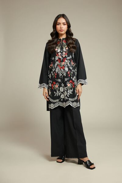 Embroidered | Cotton Dobby | Fabrics 2 Piece | Top and Bottom | AED 150.00