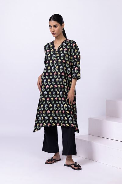 Printed | Ripple Crinkle | Kurta | AED 50.00