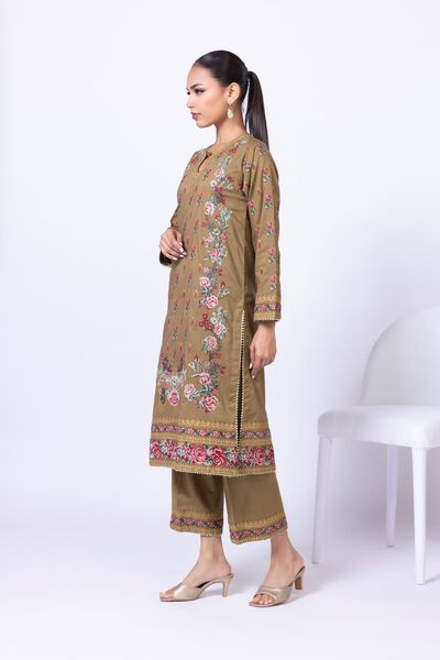 Embroidered | Cambric | Pants | AED 36.00