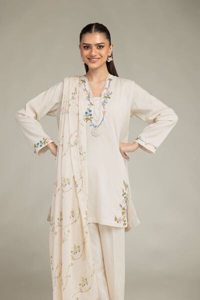 Embroidered | Cotton Net | Cotton Net Dupatta | AED 80.00