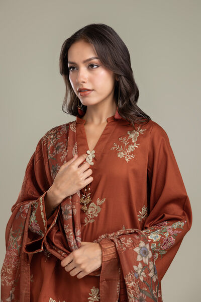 Embroidered | Polyester Silk | Dupatta | AED 130.00