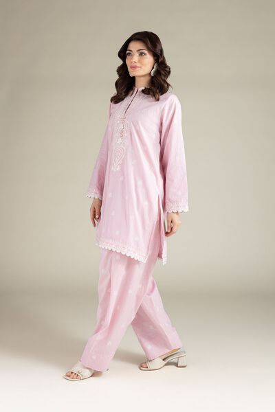 Embroidered | Cotton Dobby | 2-Piece Tailored Set | AED 230.00