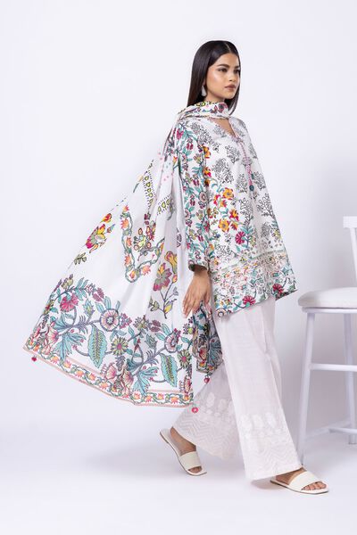 Printed | Slub Lawn | Dupatta | AED 80.00