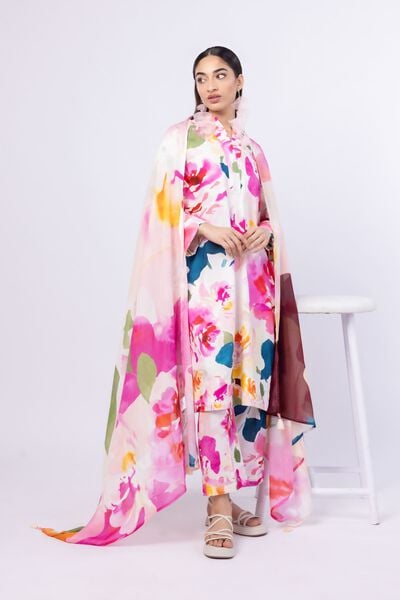 Printed | Light Thai Silk | Dupatta | AED 72.00