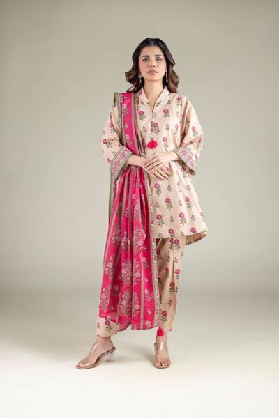 Printed | Cambric | Smart Floral Shalwar | AED 80.00