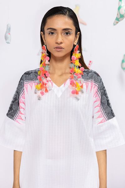 Kaftan, WHITE, hi-res