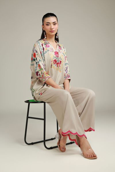 Embroidered | Viscose Crepe | Shirt | AED 75.00