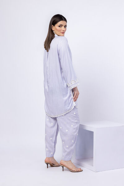 Embroidered | Crosshatch Raw Silk | Shalwar | AED 46.00