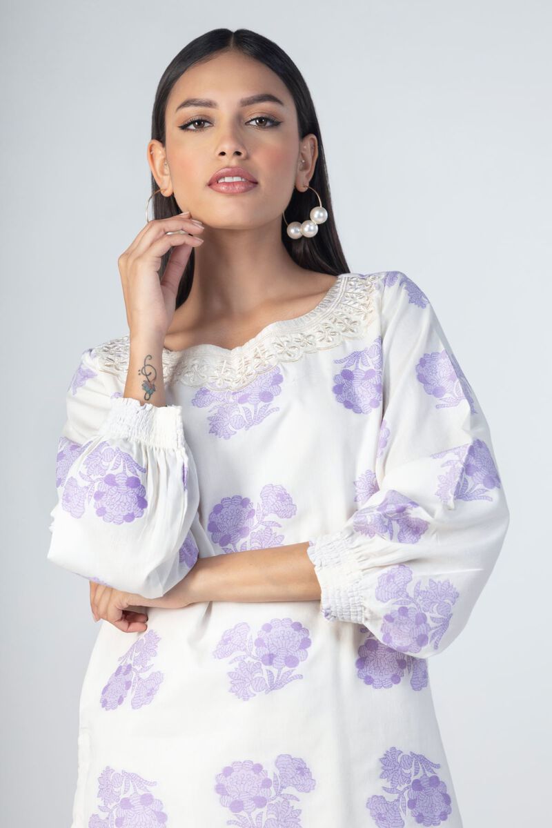 Embroidered | Cotton Polyester Broshia Jacquard | Kurta | null