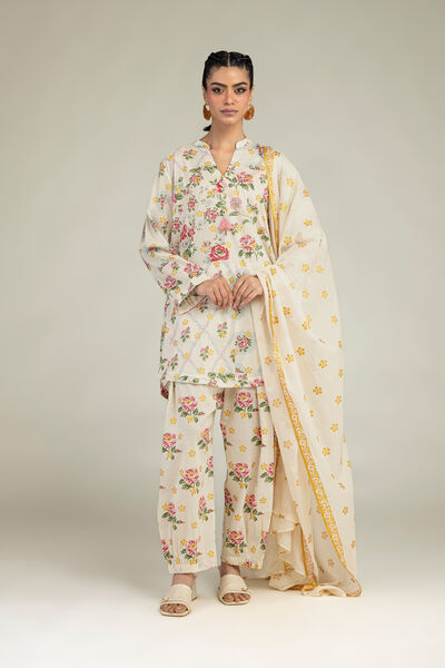 Printed | Cambric | Floral Cambric Shalwar  | AED 130.00