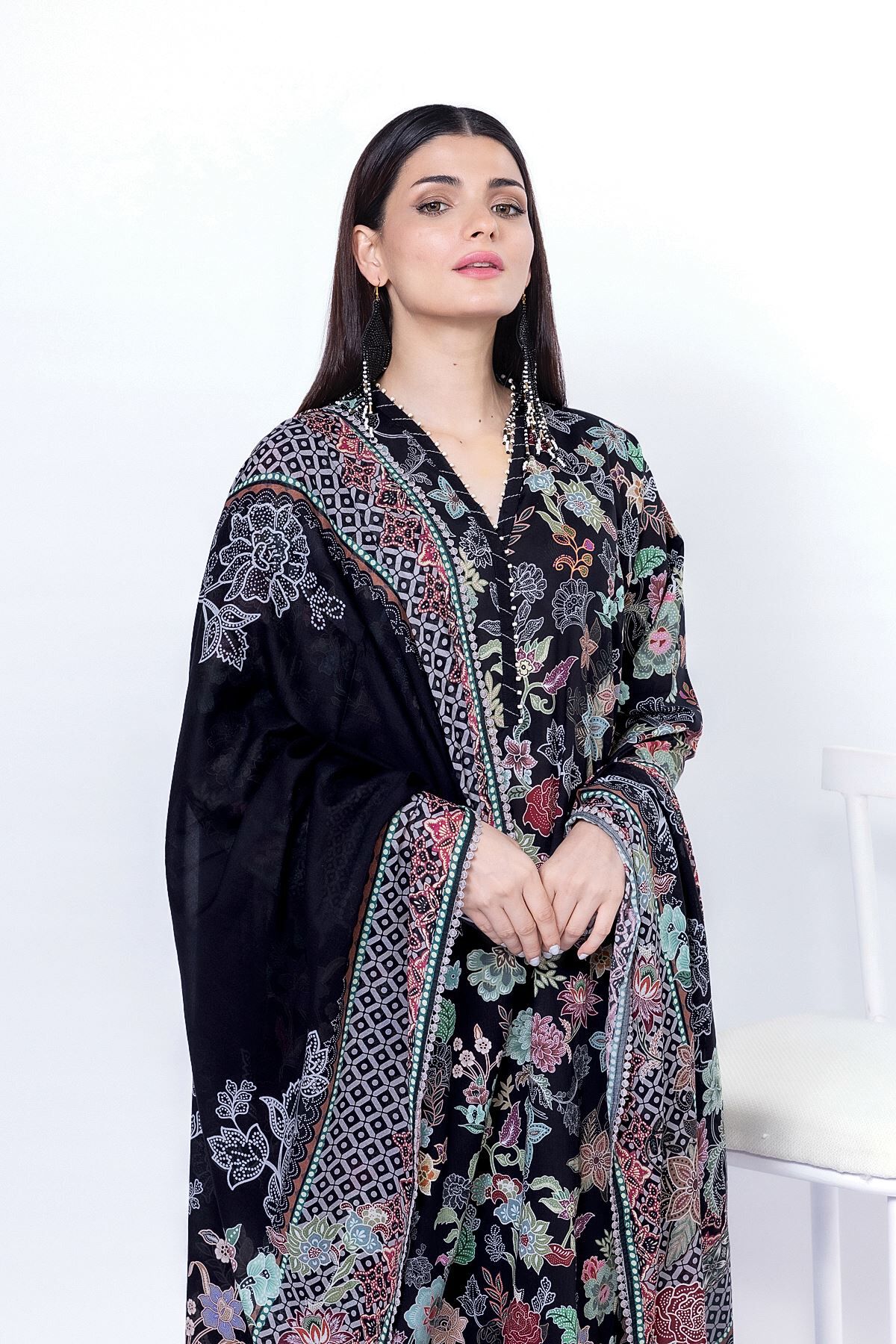 Buy Fabrics 3 Piece | 0.0 N/A | SS253A-VG_MULTI | Khaadi United