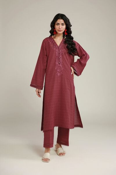 Embroidered | Dobby | Fabrics 2 Piece | Top and Bottom | AED 150.00