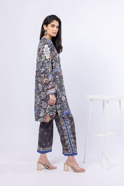 Printed | Russian Raw Silk | Pants | AED 46.00