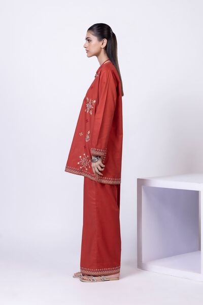 Embroidered | Cotton Dobby | Pants | AED 80.00