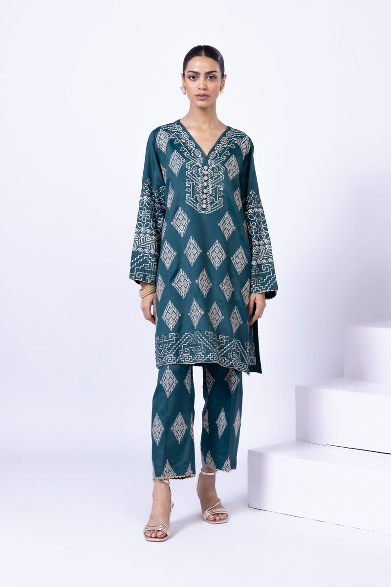Embroidered | Thai Silk | Kurta | AED 78.00